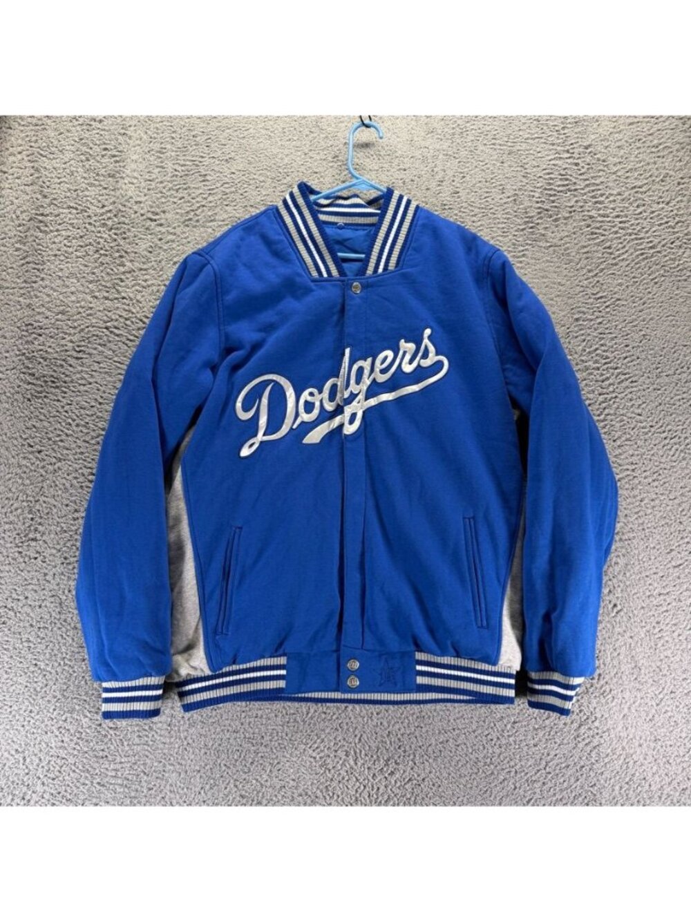 MLB Los Angeles Dodgers Double-Sided Varsity Jacket By JH Design 2XL Blue